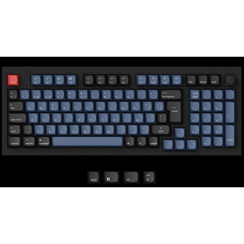 Teclado para Mac y Windows Keychron Q5 ISO-ES RGB Hot-Swappable Switch Gateron G Pro Brown