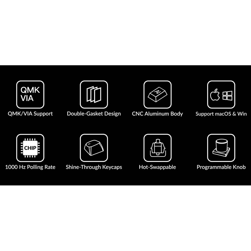 Teclado para Mac y Windows Keychron Q5 ISO-ES RGB Hot-Swappable Switch Gateron G Pro Brown