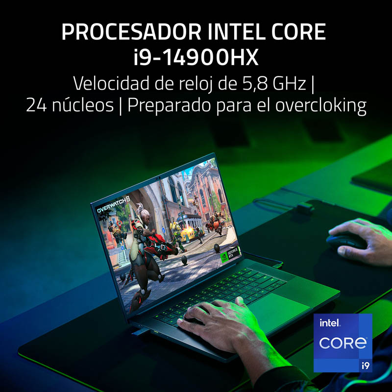 Portátil Razer Blade 16 RZ09 N3-R311 i9-14900HX RTX 4070 16GB 1TB 16 pulgadas W11H
