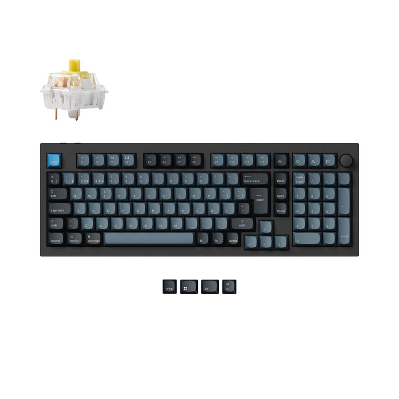 Teclado para Mac y Windows Keychron Q5 Pro ISO-ES RGB Hot-Swappable Switch K Pro Mechanical Banana Wireless