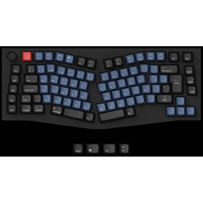 Teclado para Mac y Windows Keychron Q10 ISO-ES RGB Hot-Swappable Switch Gateron Mechanical G Pro Red