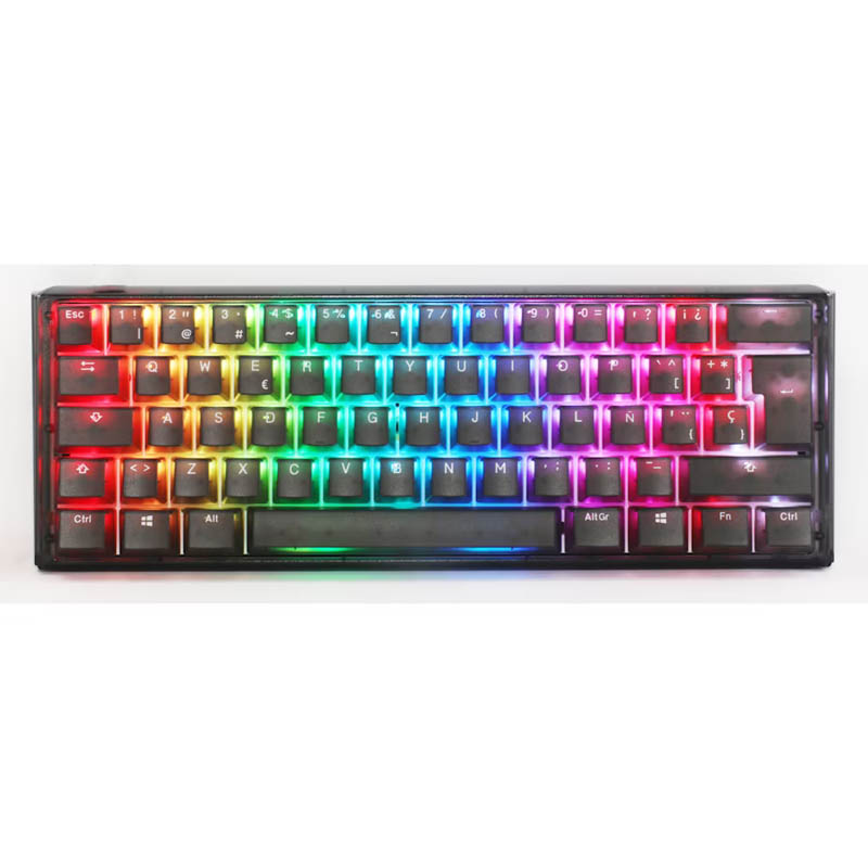Teclado Ducky One 3 Aura ISO-ES RGB Hot-Swappable Switch MX Red Negro