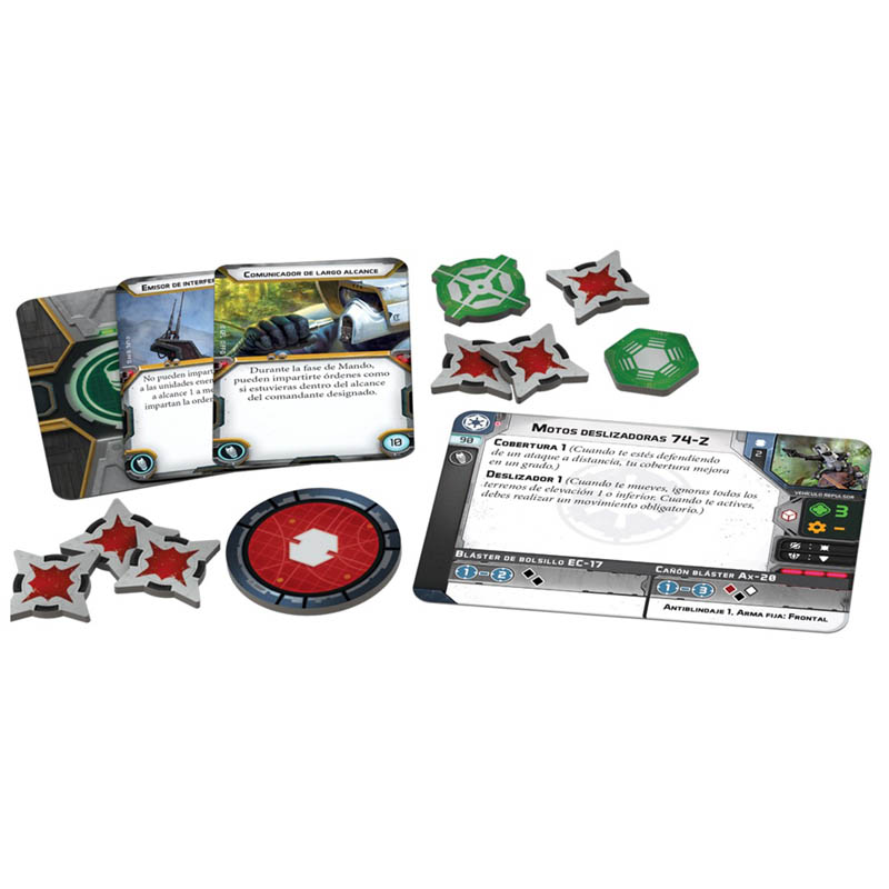 Juego de Mesa asmodee Star Wars: Motos Deslizadoras 74-Z PEGI 14