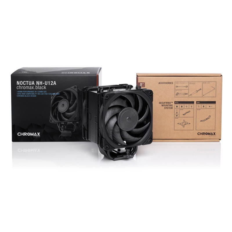 Disipador CPU Noctua NH-U12A chromax.black