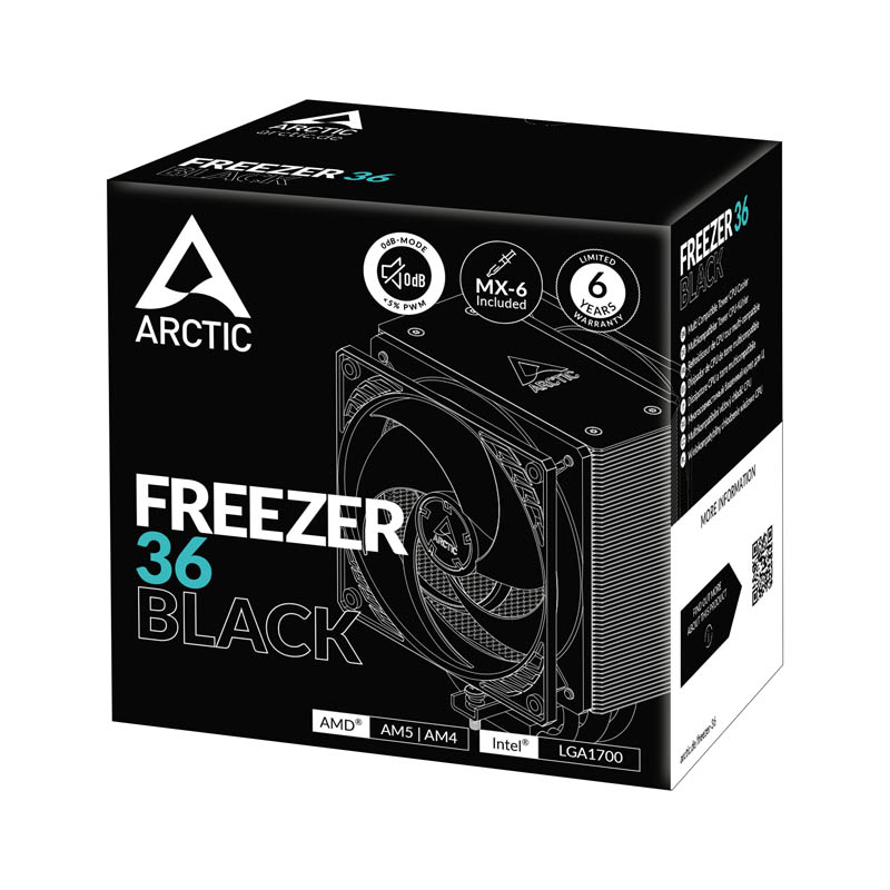Disipador CPU Arctic Freezer 36 Negro
