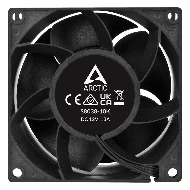 Ventilador Arctic S8038-10K 80mm Pack 4 Uds. Negro