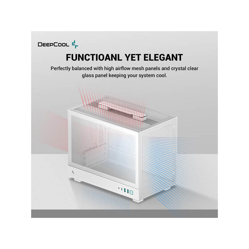 Caja/Torre DeepCool CH160 WH Blanco