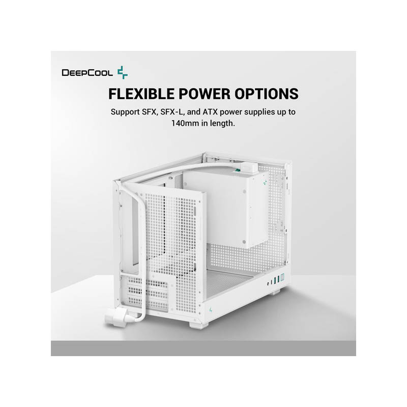 Caja/Torre DeepCool CH160 WH Blanco