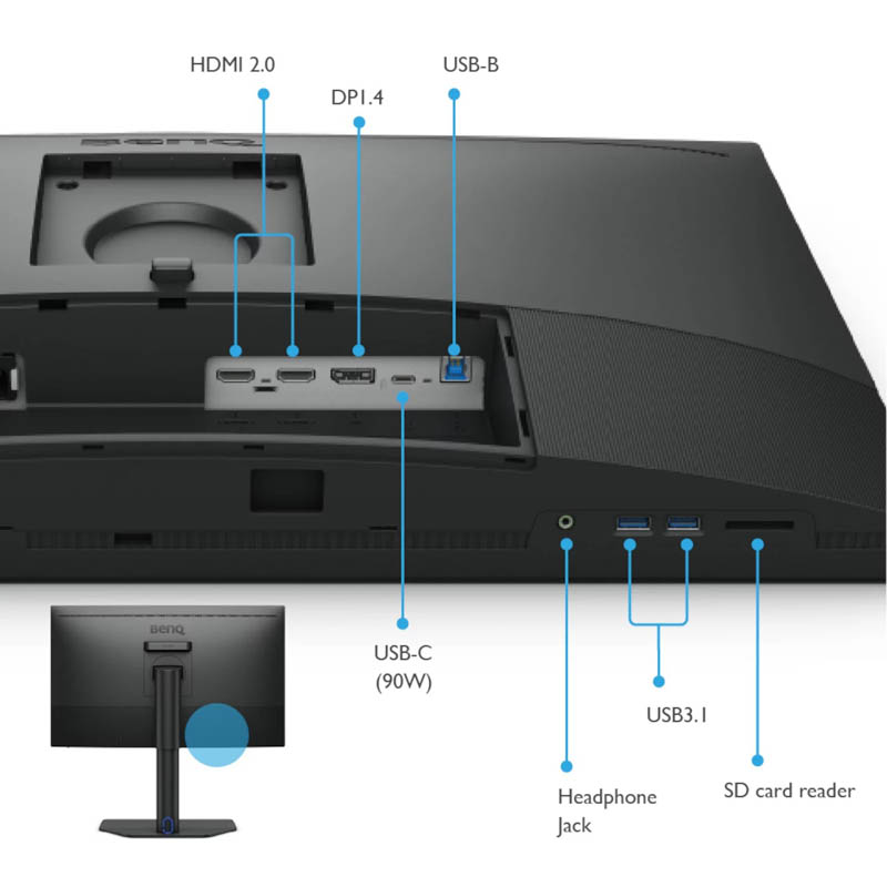 Monitor BenQ SW272Q 27 pulgadas 2K IPS 60Hz 5ms HDR10