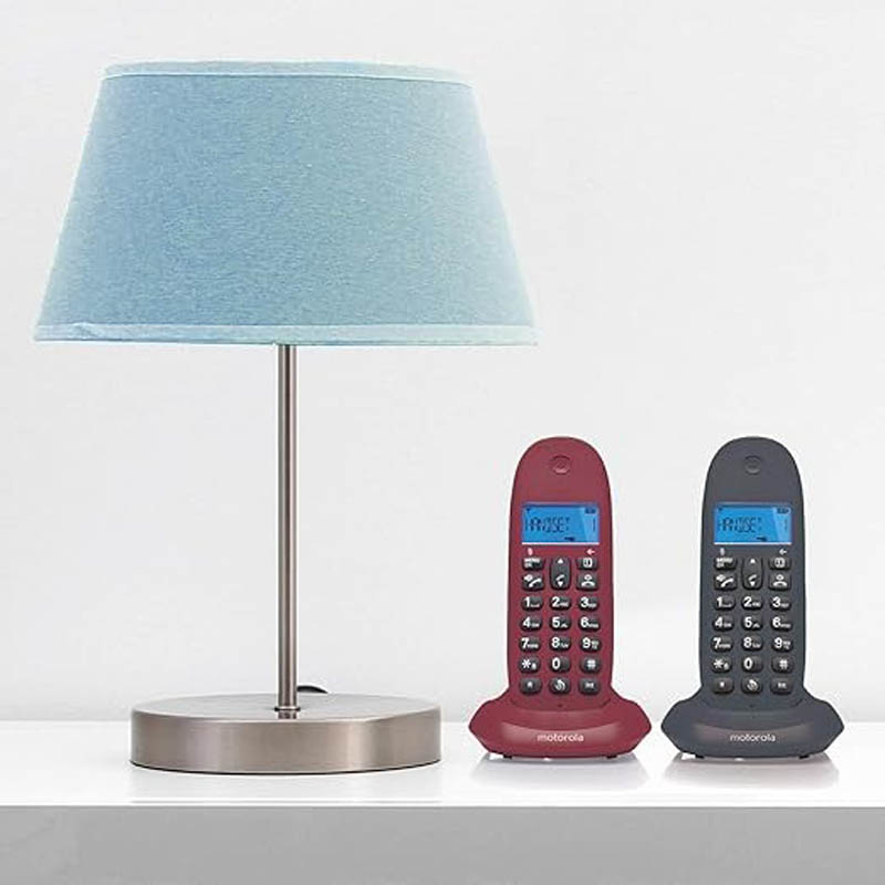 Teléfono Fijo Motorola C1002 LB Duo Gris Granate
