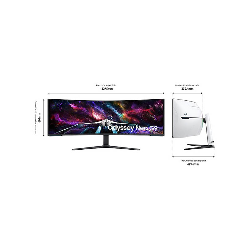 Monitor Samsung Odyssey Neo G9 57 pulgadas 8K DUHD VA 240Hz 1ms HDR FreeSync Curvo