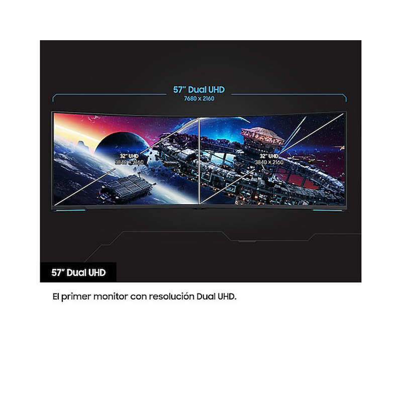 Monitor Samsung Odyssey Neo G9 57 pulgadas 8K DUHD VA 240Hz 1ms HDR FreeSync Curvo