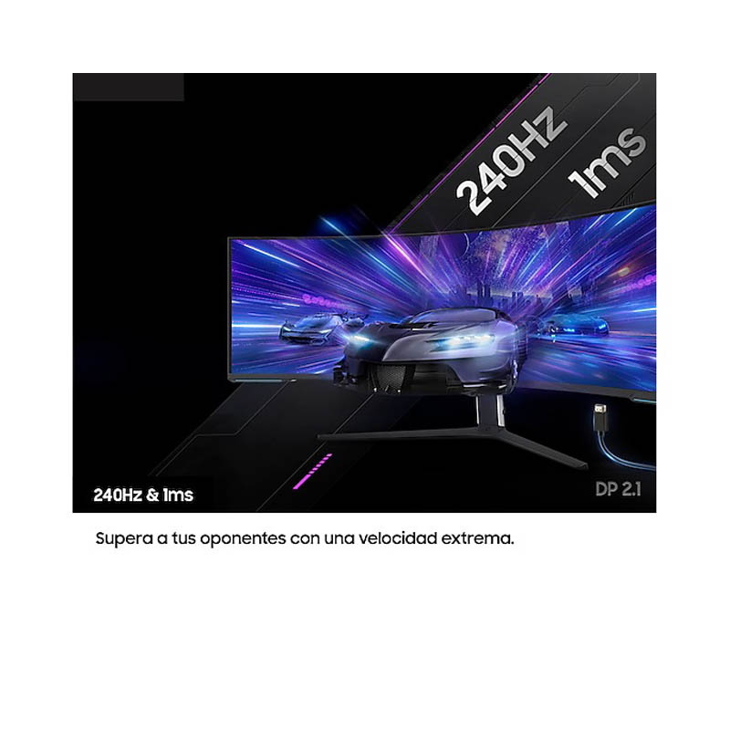 Monitor Samsung Odyssey Neo G9 57 pulgadas 8K DUHD VA 240Hz 1ms HDR FreeSync Curvo