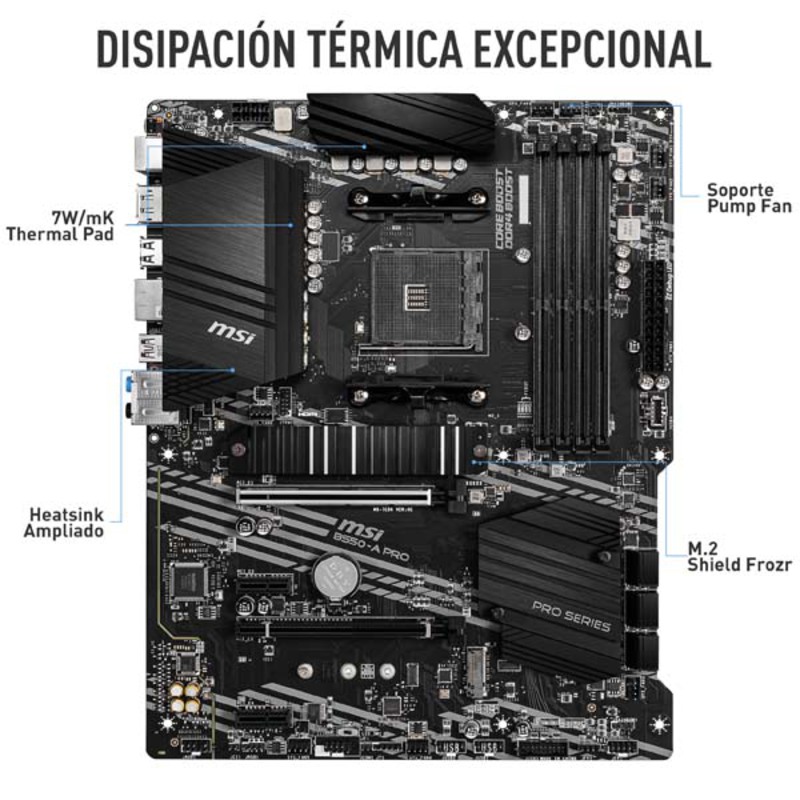 AMD Ryzen 5 4500 4.1GHz Boxed + MSI B550-A PRO