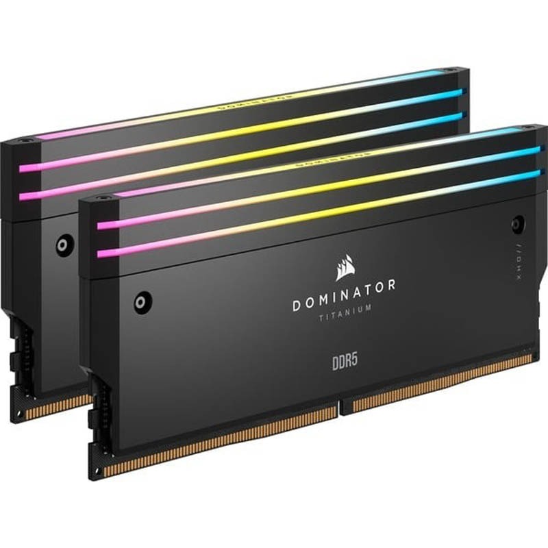 Memoria DDR5 Corsair Dominator Titanium RGB 32GB 2x16GB 6600MHz CL32 XMP Negro