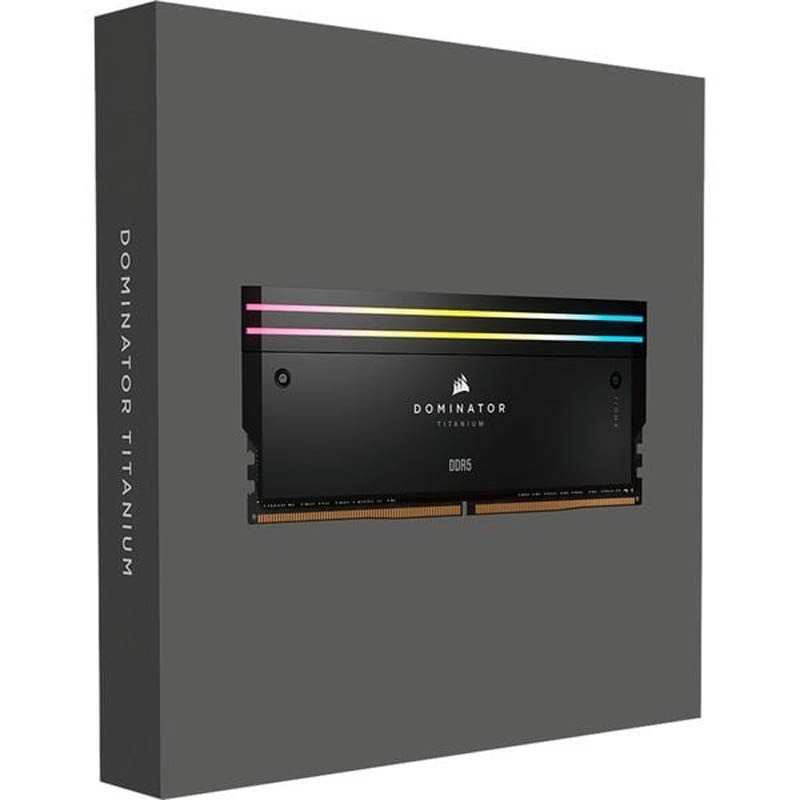 Memoria DDR5 Corsair Dominator Titanium RGB 32GB 2x16GB 6600MHz CL32 XMP Negro