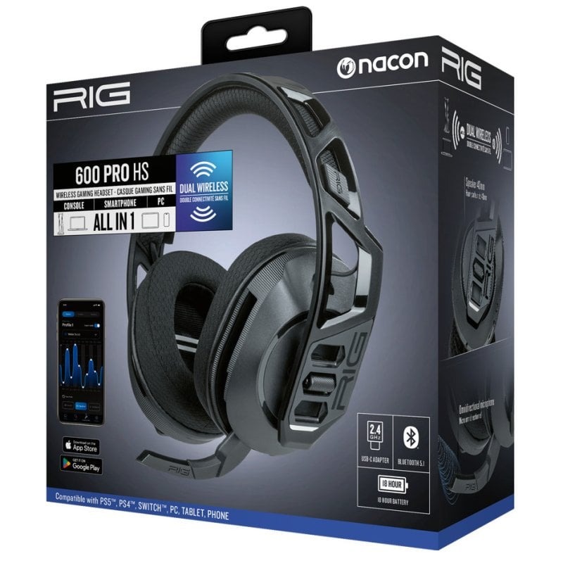 Auriculares Nacon RIG 600 PRO HS Bluetooth 5.1 Negro