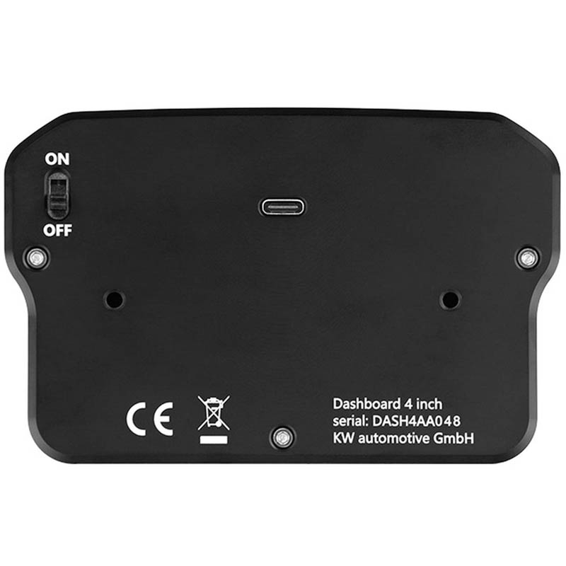 Pantalla Ascher Racing Dashboard 4 pulgadas