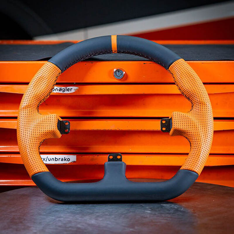 Accesorio Asetek SimSports GT Llanta De Cuero Naranja