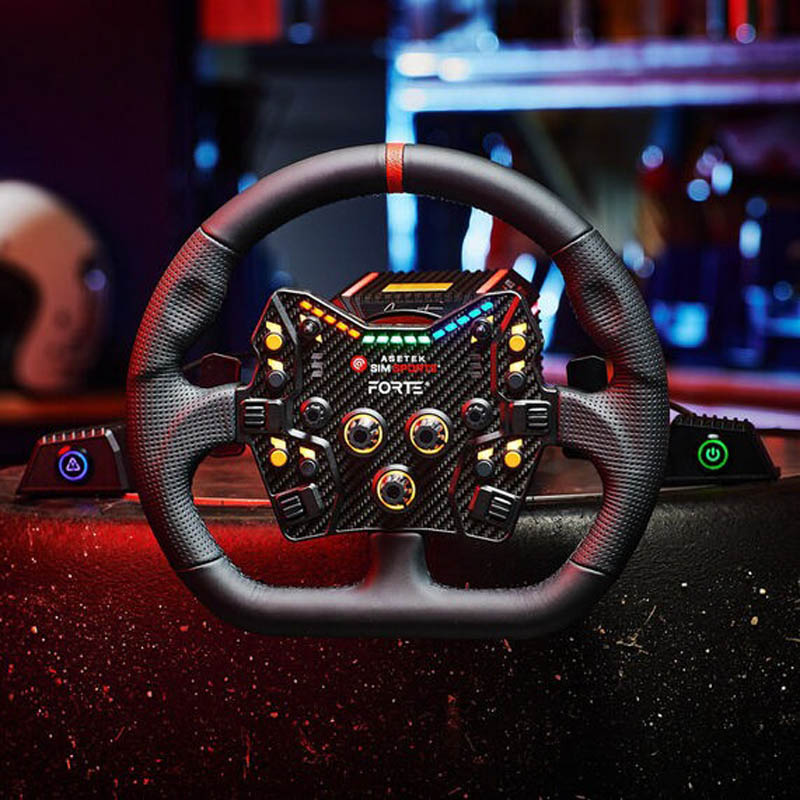 Accesorio Asetek SimSports GT Llanta De Cuero Negro