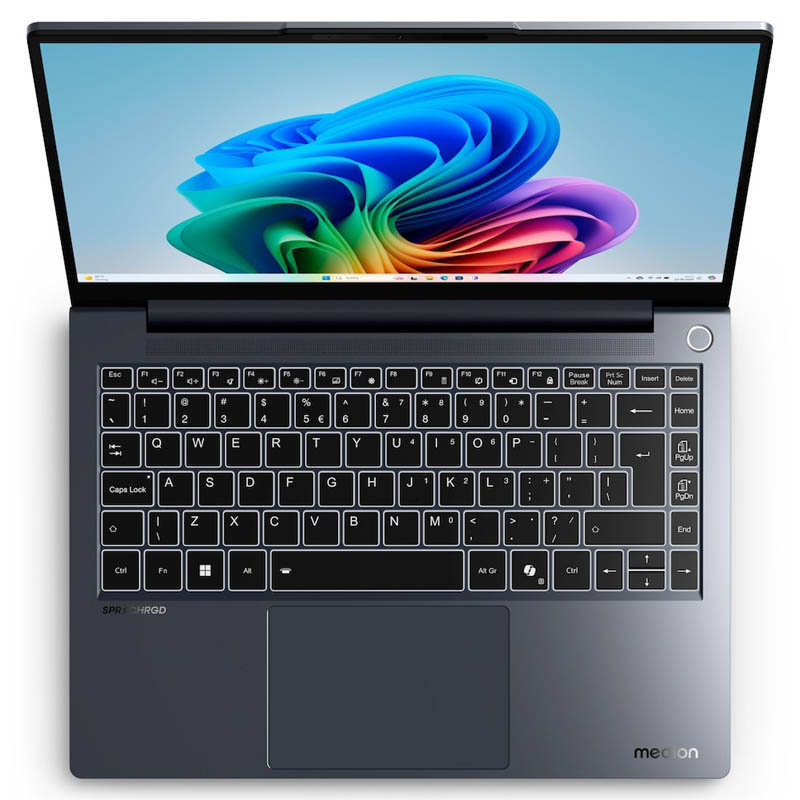 Portátil Medion SPRCHRGD 14 S1 Elite MD62637 Snapdragon X Elite 16GB 512GB 14 pulgadas W11H AI 45 TOPS
