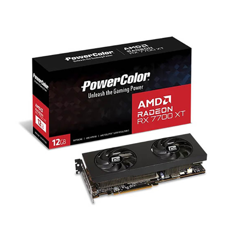 Tarjeta Gráfica PowerColor AMD Radeon RX 7700 XT 12GB GDDR6