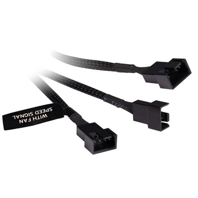 Splitter Alphacool 4 Pines 3x4 PWM 15cm Negro