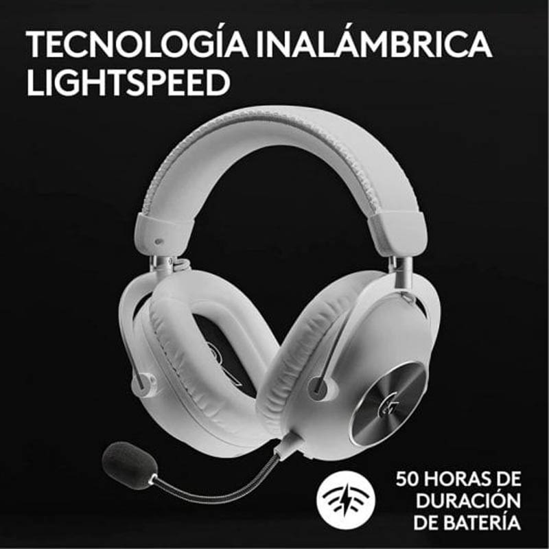 Auriculares Logitech Pro X 2 LightSpeed Wireless Rosa