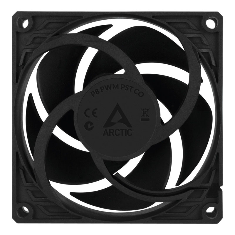 Ventilador Arctic Cooling P8 PWM PST CO 80mm Negro