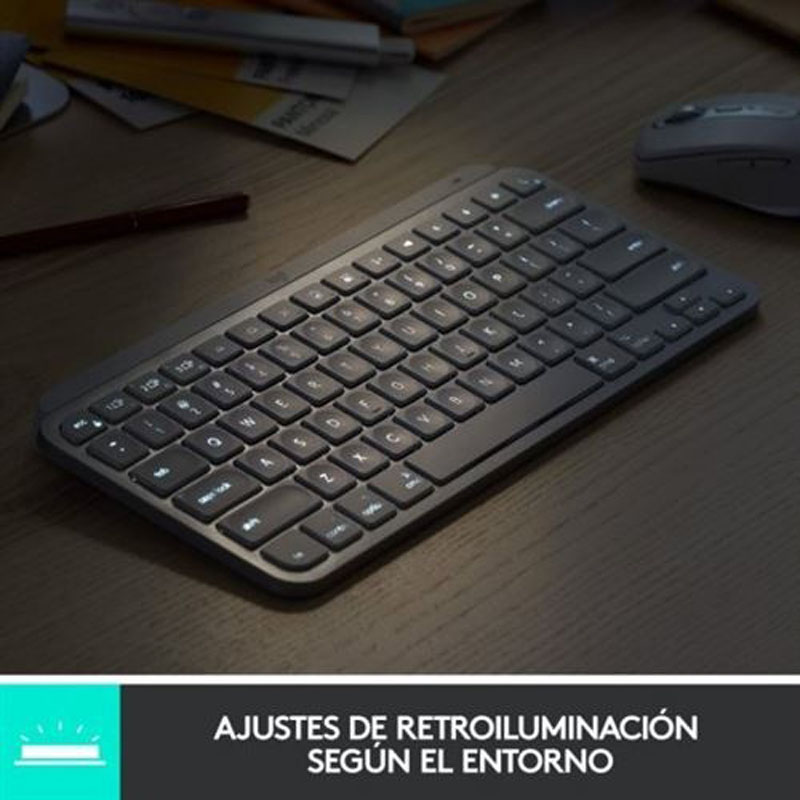 Teclado Logitech MX Keys Mini Wireless Bluetooth Gris