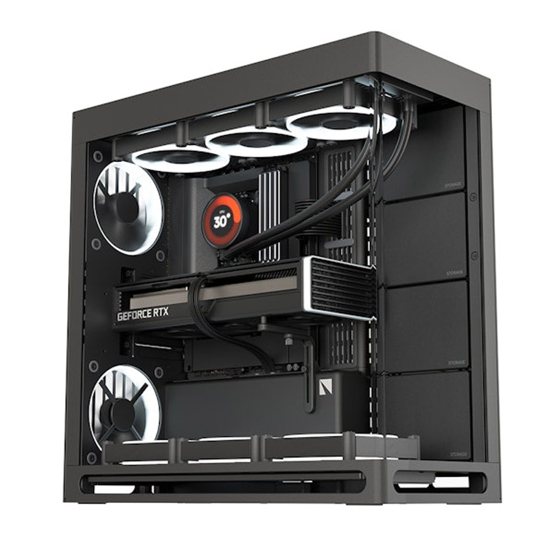Caja/Torre Havn HS 420 Negro