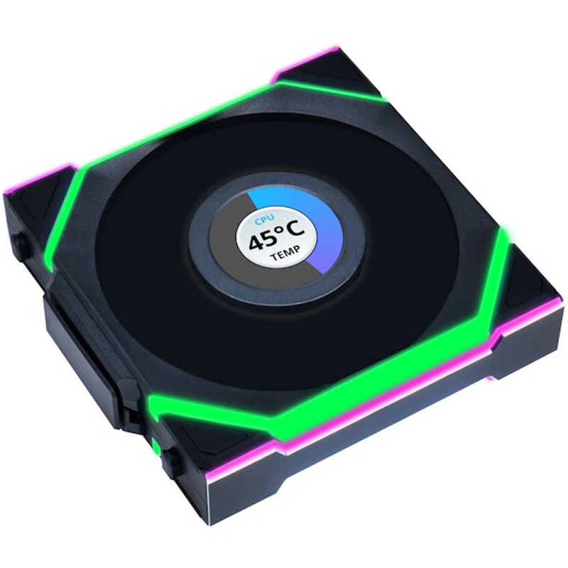 Ventilador Lian Li Uni Fan SL LCD ARGB 120mm Wireless Negro