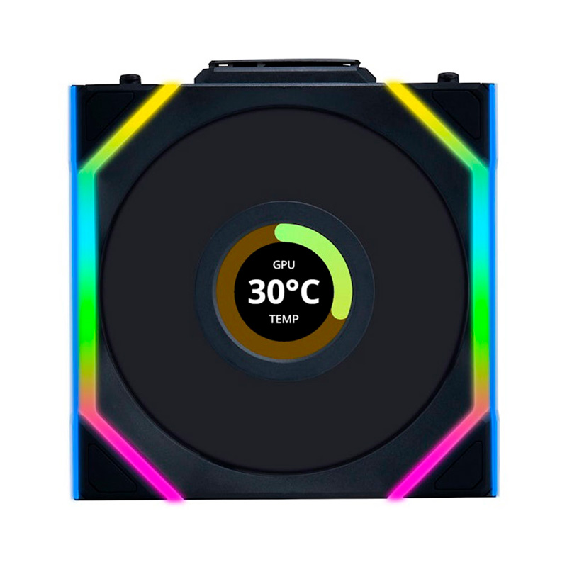 Ventilador Lian Li Uni Fan SL LCD ARGB 120mm Wireless Negro