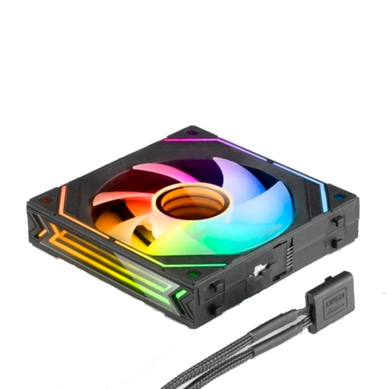 Ventilador Mars Gaming MF-LINKFINITY ARGB 120mm PWM Negro Modular