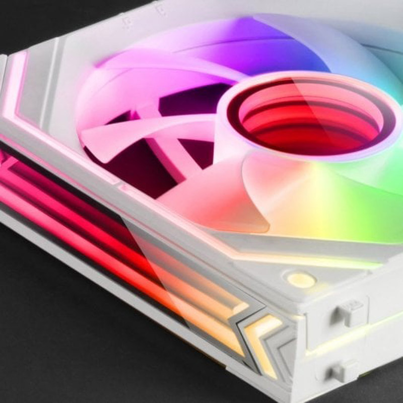 Ventilador Mars Gaming MF-LINKFINITY ARGB 120mm PWM Blanco Modular