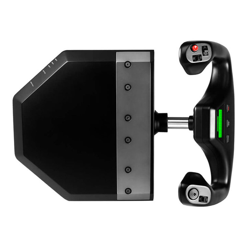 Volante Logitech Flight Yoke System Con Palanca De Mandos Negro