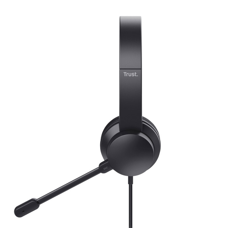 Auriculares Trust Ayda USB ENC Negro