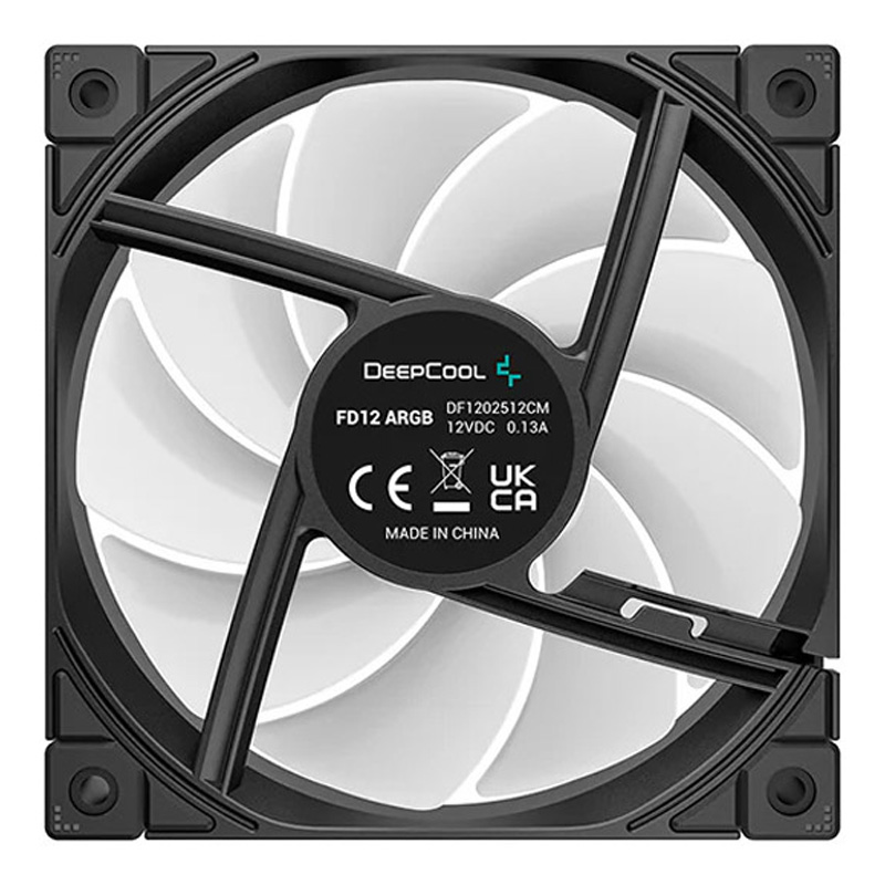Ventilador DeepCool FD12 ARGB 120mm Triple Pack Negro
