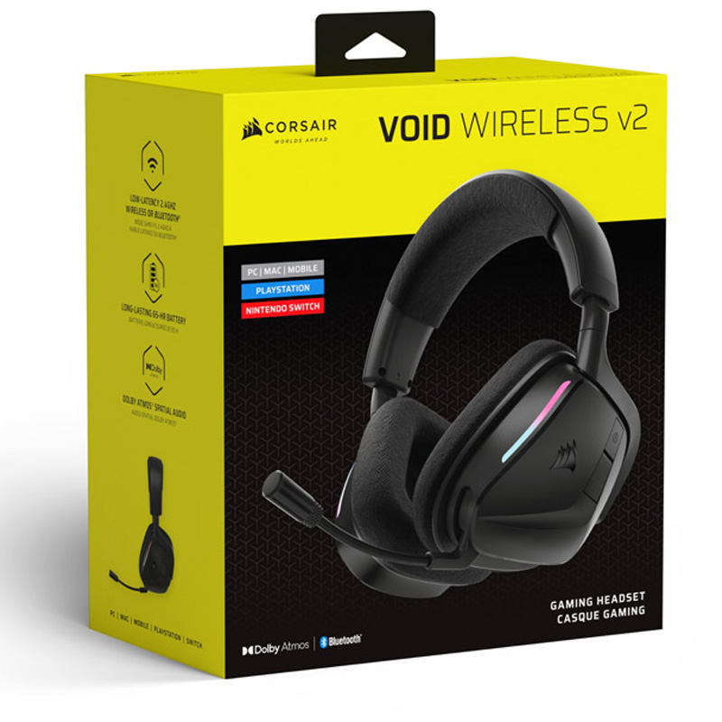Auriculares Corsair Void Wireless V2 RGB Negro