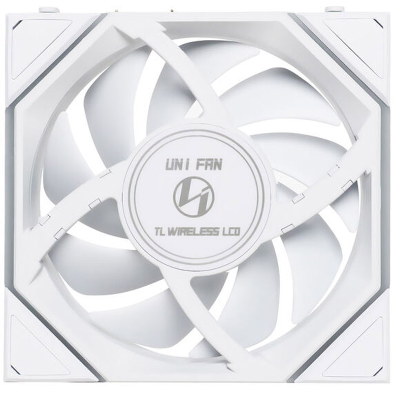 Ventilador Lian Li Uni Fan TL120 Wireless LCD ARGB Reverse Blade 120mm Triple Pack Blanco