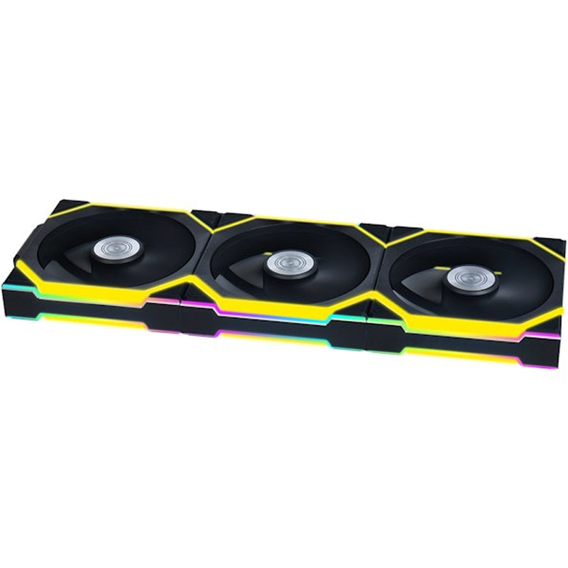 Ventilador Lian Li Uni Fan SL120 Wireless ARGB Reverse Blade 120mm Triple Pack Negro