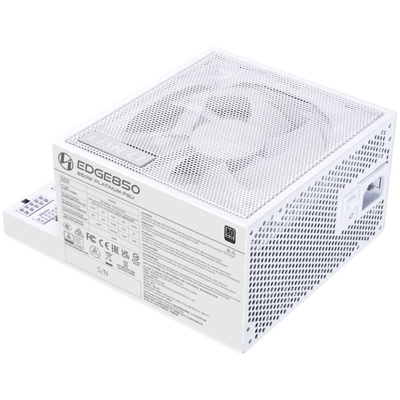 Fuente/PSU Lian Li Edge EG0850 80 Plus Platinum 850W ATX 3.1 PCIE 5.1 Modular Blanco