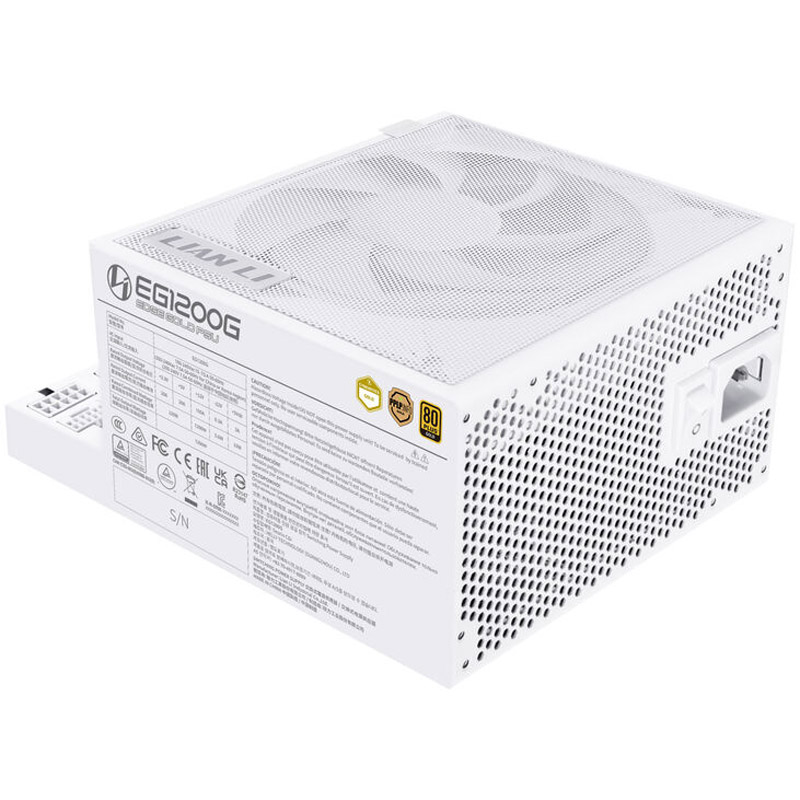 Fuente/PSU Lian Li Edge EG1200G 80 Plus Gold 1200W ATX 3.1 PCIE 5.1 Modular Blanco
