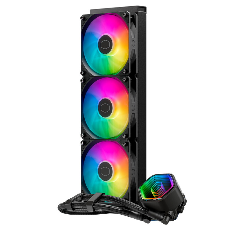 Kit Refrigeración Líquida Cooler Master MasterLiquid 360 Core II Lite ARGB 360mm Negro