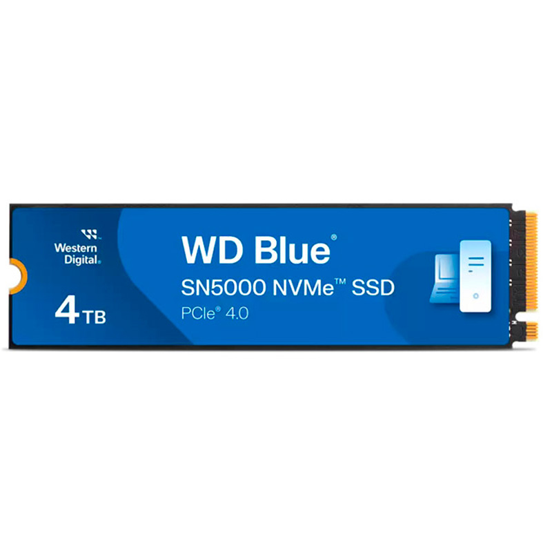 Disco Duro M.2 Western Digital Blue SN5000 4TB PCIe Gen4 x4 NVMe SSD