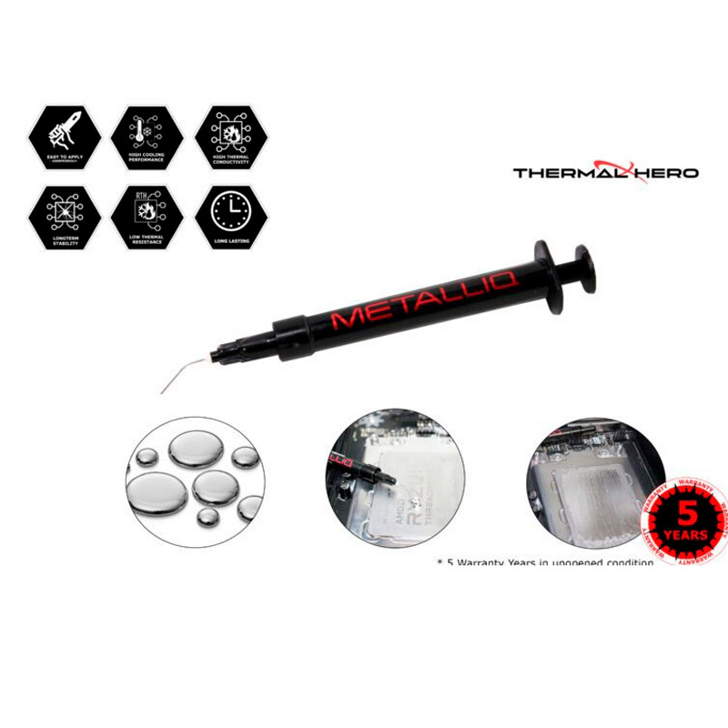 Pasta Térmica ThermalHero MettaliQ 2g Negro