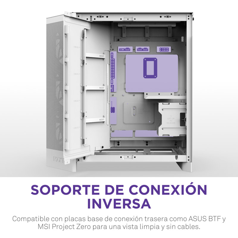 Caja/Torre NZXT H9 Flow RGB (2025) Blanco