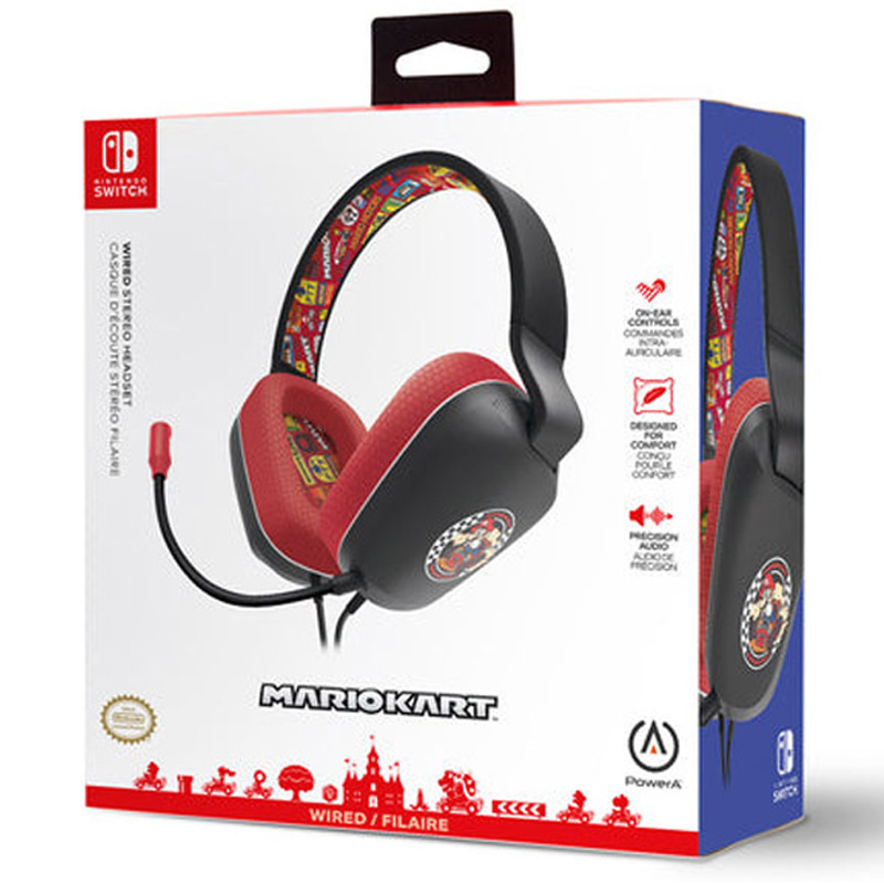 Auriculares PowerA Mario Kart Rivals Estéreo Para Nintendo Switch
