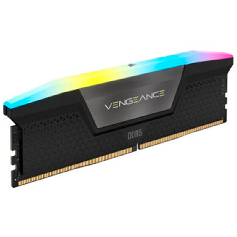 Memoria DDR5 Corsair Vengeance RGB 32GB 2x16GB 6000MHz CL38 XMP Negro