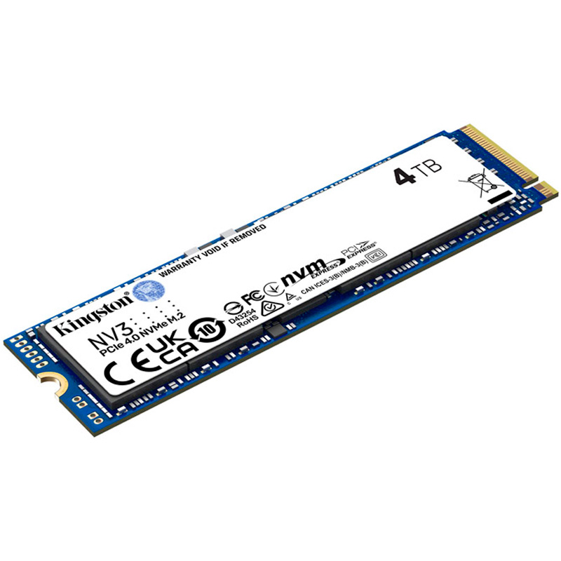 Disco Duro M.2 Kingston NV3 4TB PCIe Gen4 x4 NVMe SSD